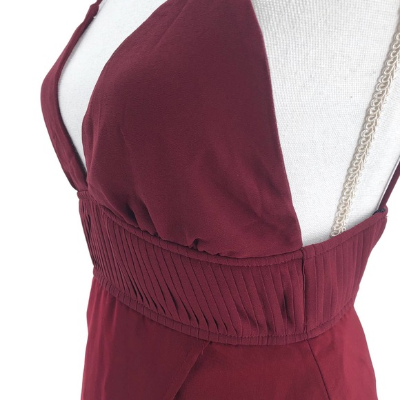 About Us NEW Womens Size XS Spaghetti Strap Andrea Mini Dress in Wine Red - Picture 5 of 8